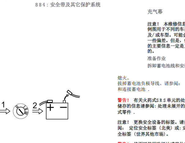 09年S40气囊维修资料