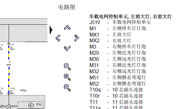 11年大众CC刹车灯电路图