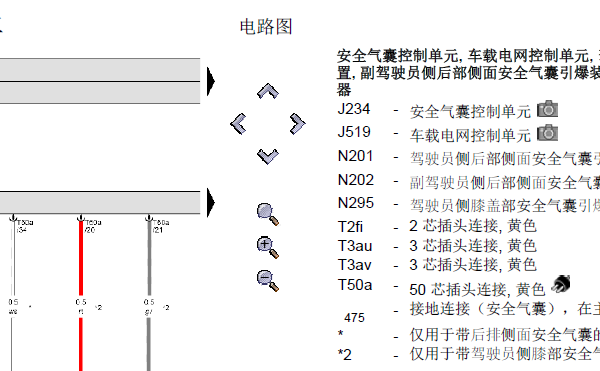 16年帕萨特气囊线路图