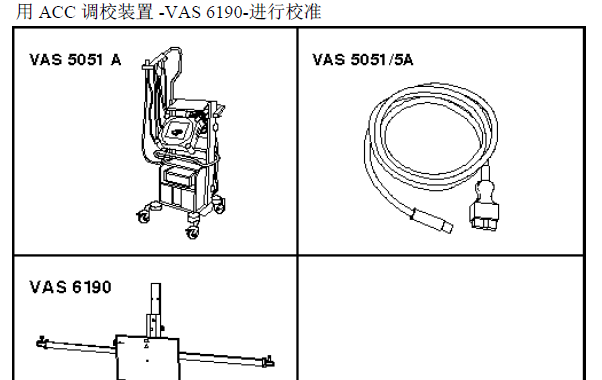11年奥迪A6  ACC校准资料