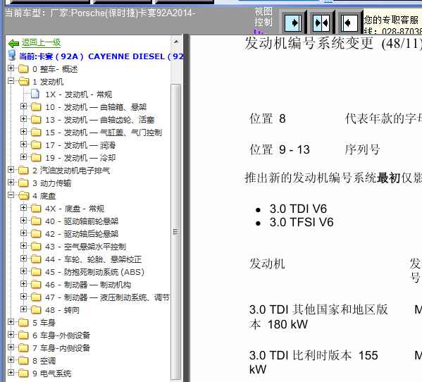 14年保时捷卡宴维修资料