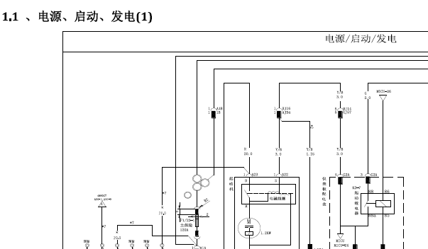 比亚迪S6发电机电路图
