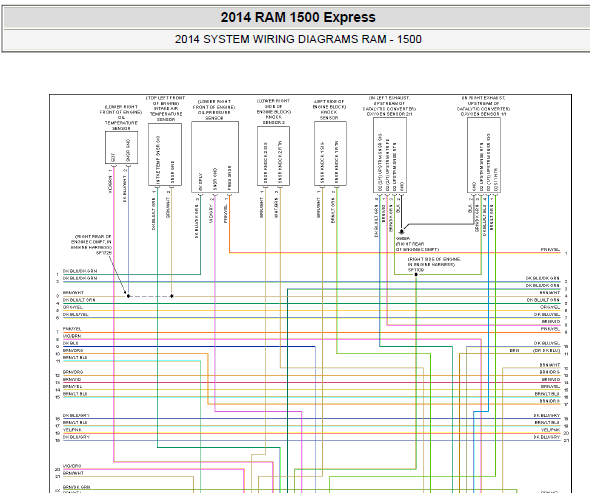 14年道奇RAM1500 电路图