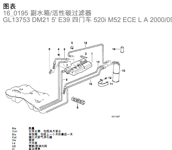 00年宝马E39 活性炭相关资料