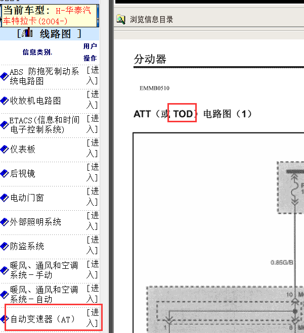 04年特拉卡四驱电路图