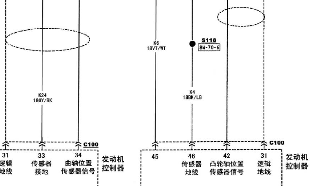 03年切诺基2500西门子发动机电路图