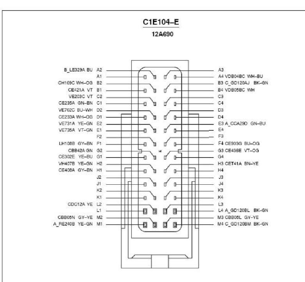 07年福特麦可斯2.3发动机针脚图