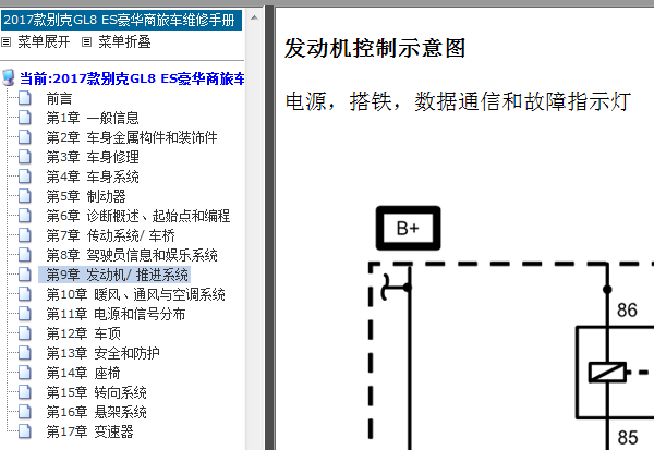 17年GL8  LTG发动机电路图