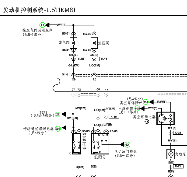 16年海马M6发动机电路图