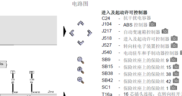 10年奥迪A8保险丝42电路图