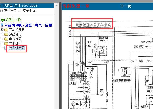 02年红旗CA7202E3点火电路图