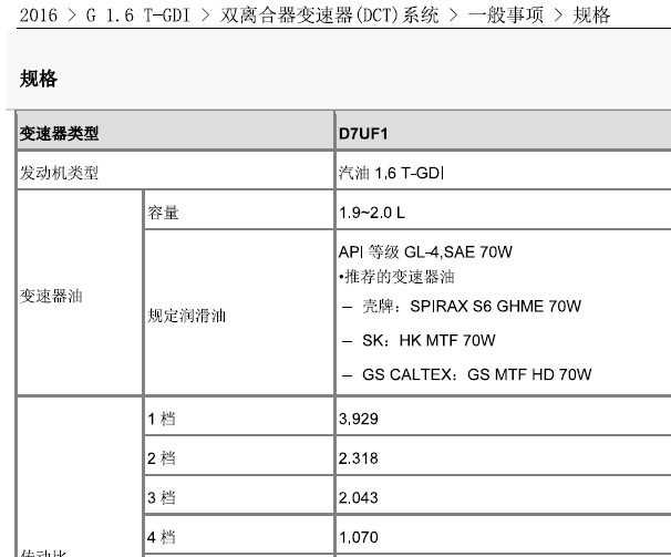 16年途胜双离合变速箱维修资料