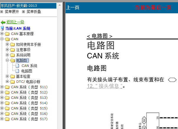 13-14年天籁CAN线路图