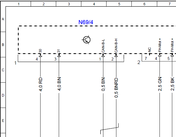 05年奔驰S350门锁线路图