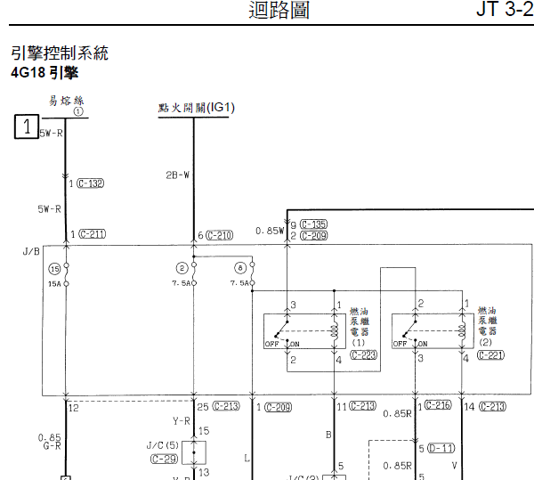 东南4G18  发动机电路图