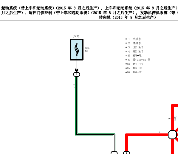 16年丰田巡洋舰智能钥匙电路图