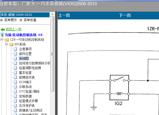 10年威驰1ZR发动机电路图