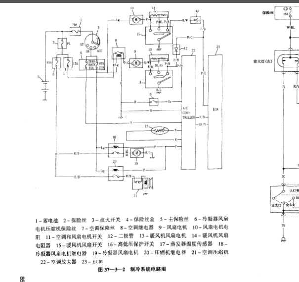 长安之星空调线路图