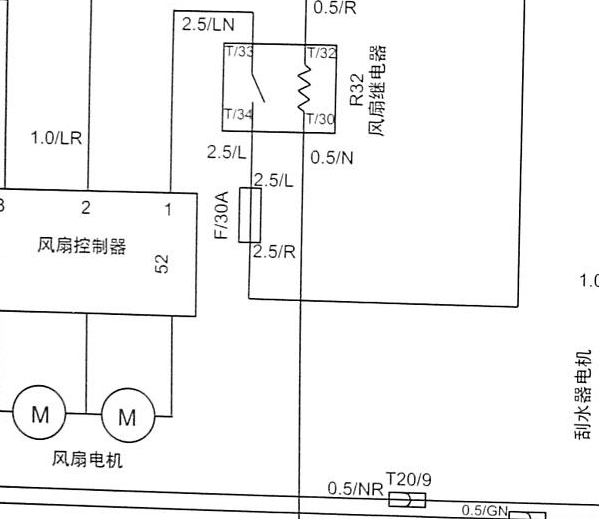 尊驰风扇线路图