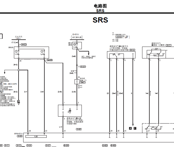 10年三菱帕杰罗气囊线路图