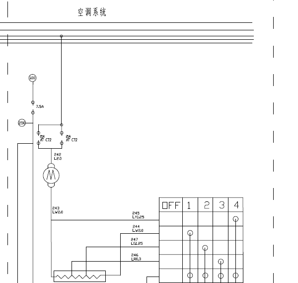 锐骐皮卡空调线路图