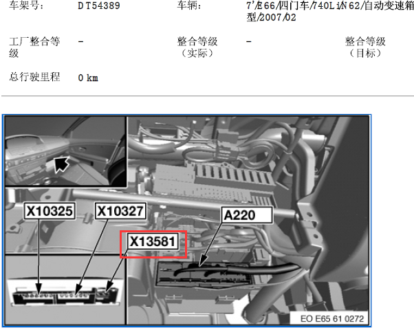 07年宝马740li安全带相关电路图及元件位置