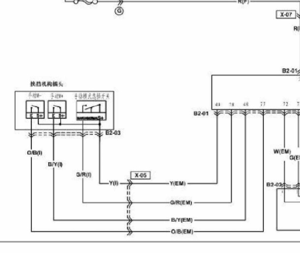 14年海马S7变速箱线路图