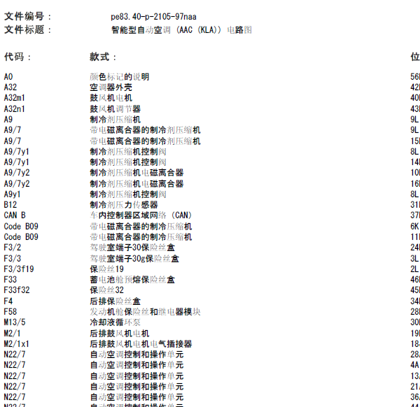 13年奔驰ML350空调线路图