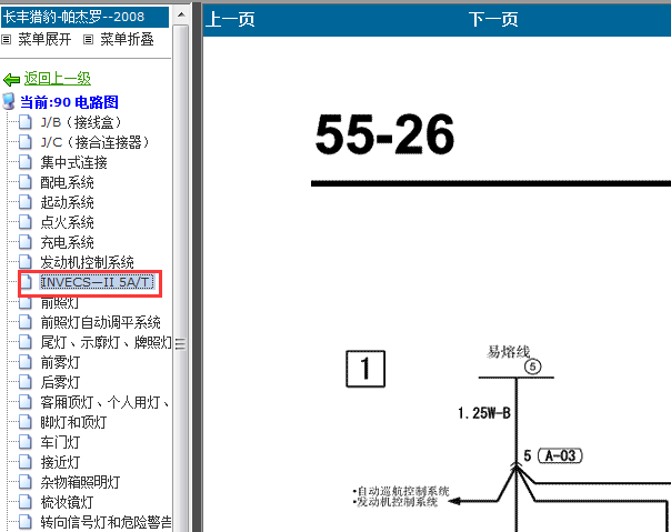 08年帕杰罗5速手自一体变速箱电路图
