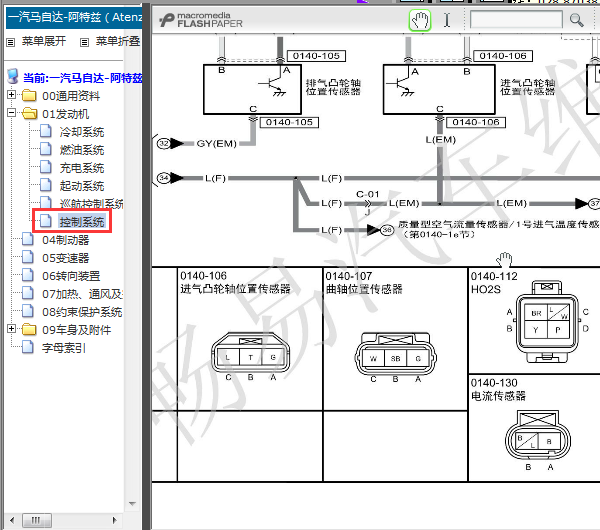 14年阿特兹发动机线路图