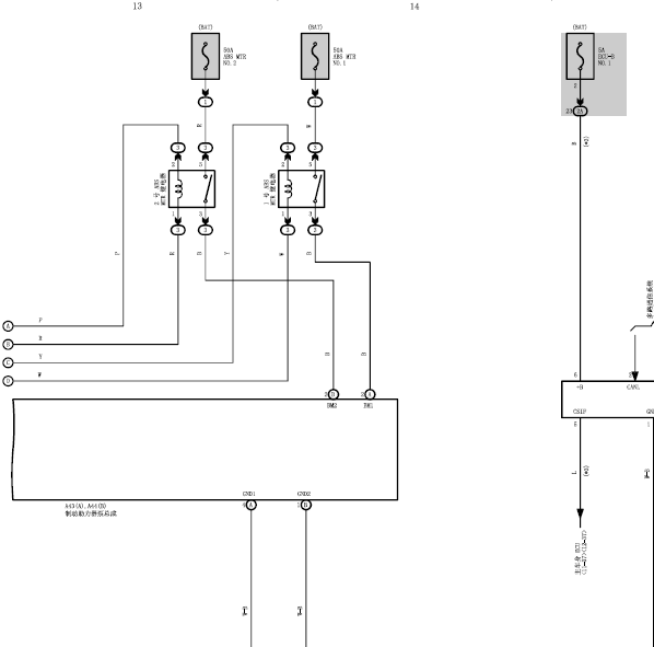 16年RX450H ABS线路图