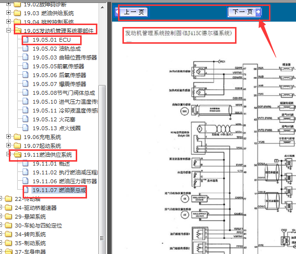 幻速BJ415C发动机电路图资料