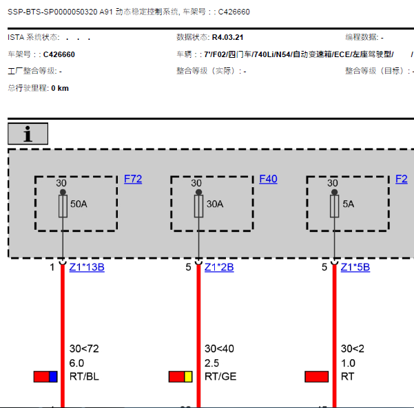 10年宝马740LI ABS线路图