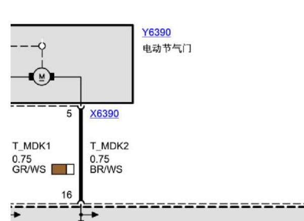06年宝马320i电子节气门电路图