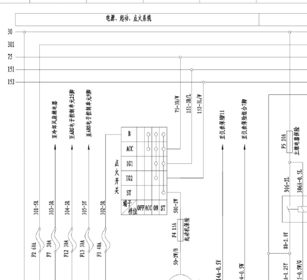 郑州海马王子全车电路图