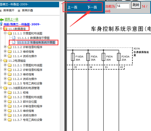 10年科鲁兹车身控制线路图