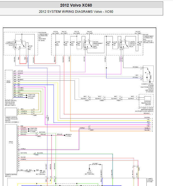 12年XC60全车线路图