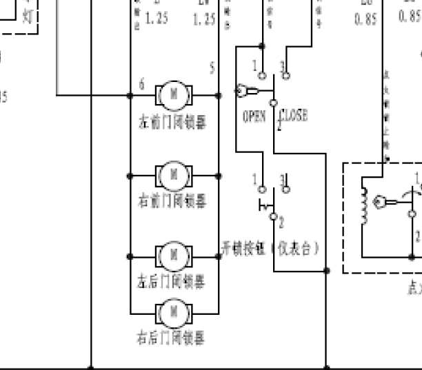 众泰 Z200中控电路图