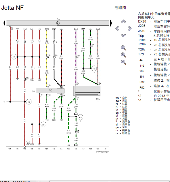 17年捷达系统线路图
