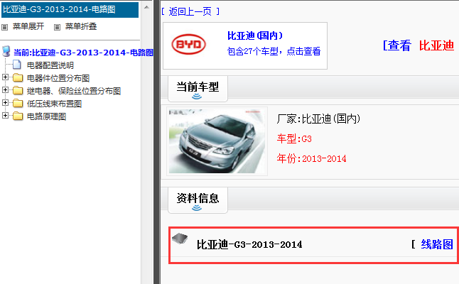 2013-2014比亚迪G3电路图