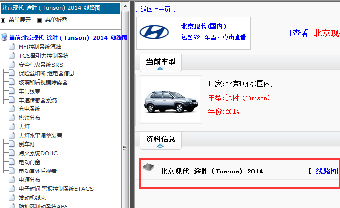2014年现代途胜电路图