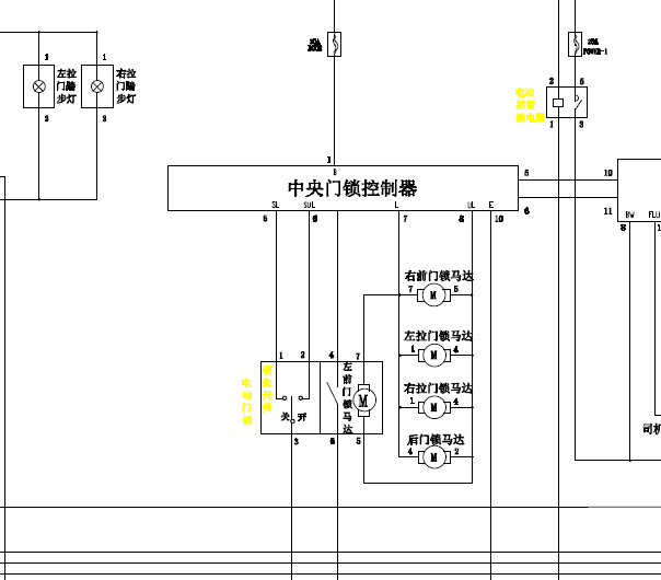 金杯阁瑞斯电动门电路图