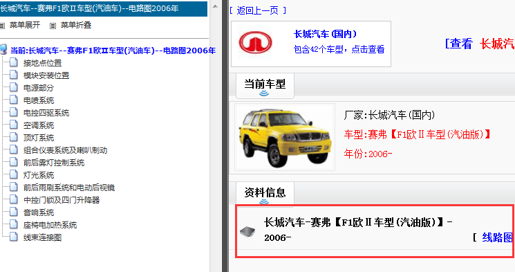 2006年长城赛弗全车电路图