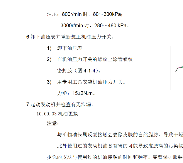 北汽威旺M20油压值
