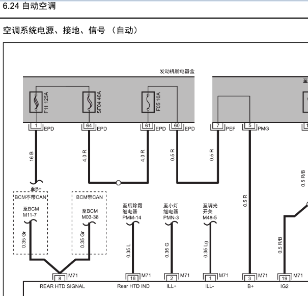 江淮瑞风S3空调电路图