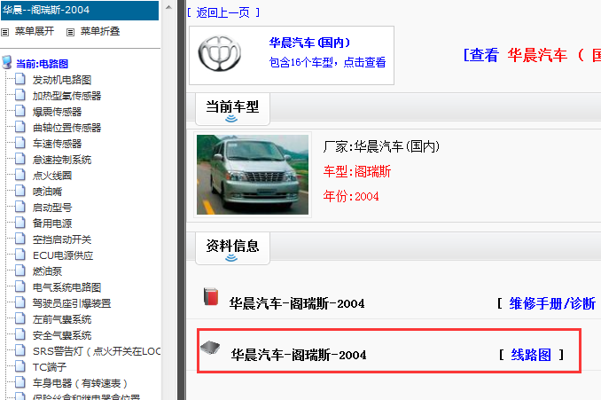 2004年金杯阁瑞斯电路图和维修手册