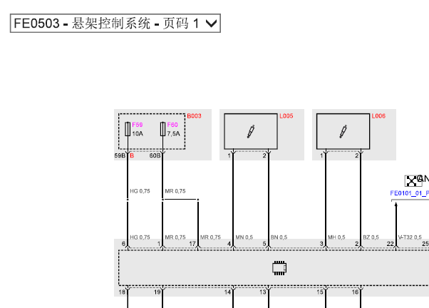 2014年玛莎拉蒂悬架电路图