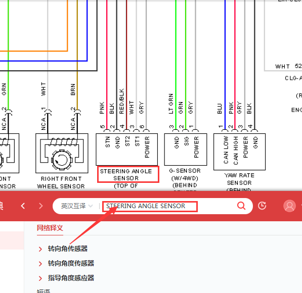 09年维拉克斯转向角相关线路图
