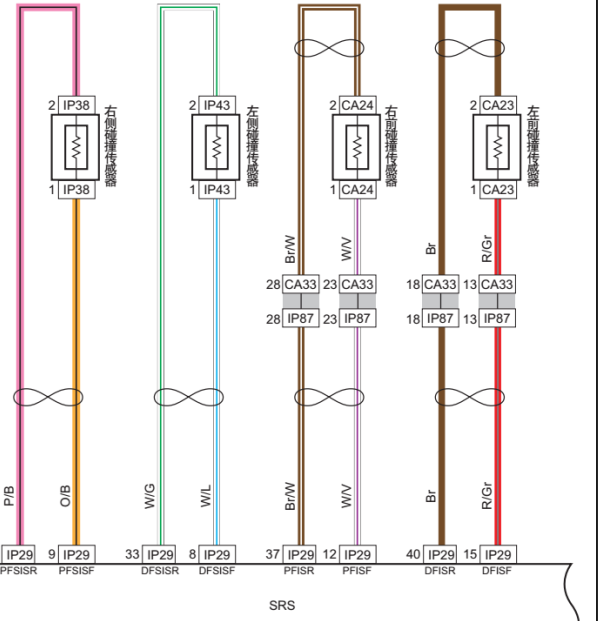 16年远景气囊线路图