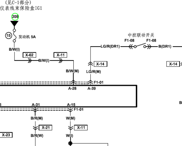 2016年海马M6中控线路图